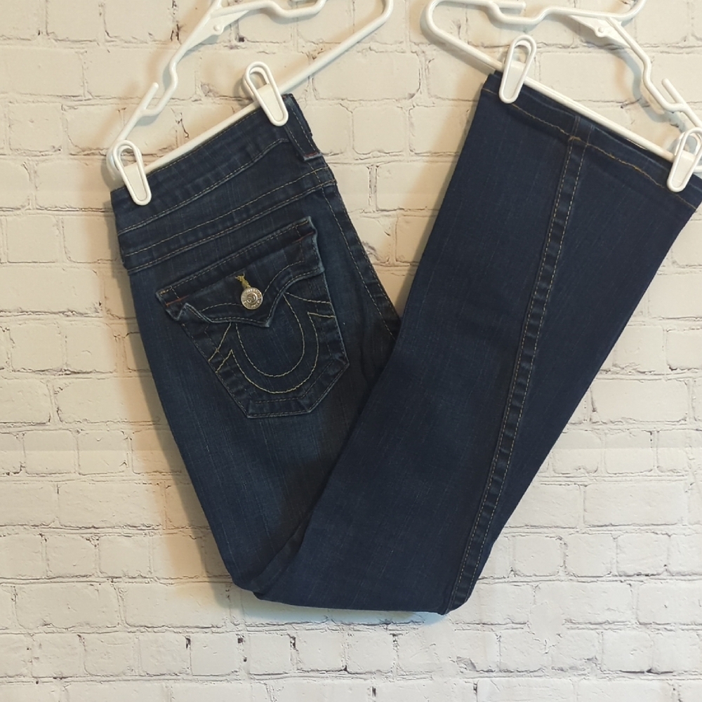 True Religion Blue Boot Cut Jeans Classic Style